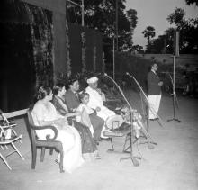Prof. B. Sengupto addresses the audience at the farewell ceremony organised for Mr. R. Natarajan