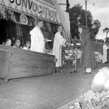 Dr. A. Ramachandran confers a degree to a graduate