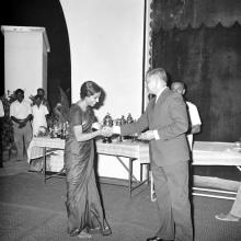 Mr. H. V. R. Iengar presents an award during the Tenth Institute Day, 1969