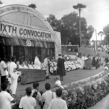 Dr. A. Ramachandran confers a degree to a graduate