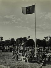 Major General Virendra Singh addresses the audience on NCC Day, 1965