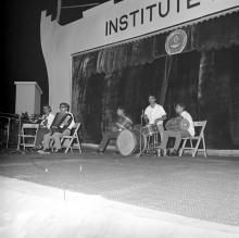 Students stage a musical show during the Tenth Institute Day, 1969