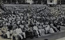 A section of the audience at the second convocation of IIT Madras, 1965