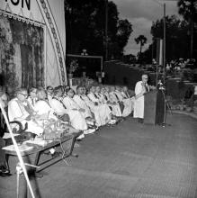 Dr. S. Bhagavantam delivers his address at the sixth convocation