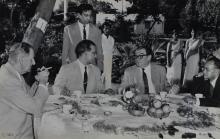 The dignitaries in discussion during the high tea ceremony that was thrown in honour of Mr. Hans Lenz’s visit to IIT Madras