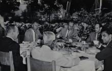 The dignitaries in discussion during the high tea ceremony that was thrown in honour of Mr. Hans Lenz’s visit to IIT Madras