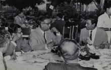 Mr. R. Natarajan and Prof. M. V. C. Sastri in discussion during the high tea ceremony that was thrown in honour of Mr. Hans Lenz’s visit to IIT Madras