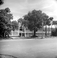 A view of the Central Library on Delhi Avenue, 1967