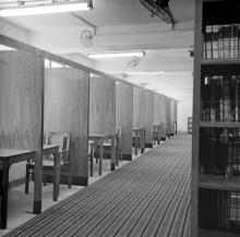 Reading area in the Central Library of IIT Madras, 1967