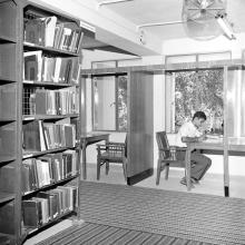 Reading area in the Central Library of IIT Madras, 1967