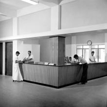 Library book issue counter, Central Library of IIT Madras, 1967