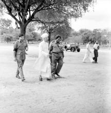 Dr. S. Radhakrishnan being escorted
