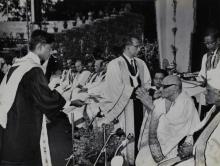 C. Rajagopalachari gives away a degree to a student, 1967