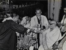 C. Rajagopalachari presents an award and the degree at the fourth convocation of IIT Madras, 1967