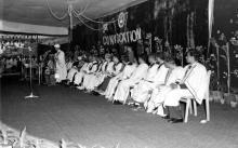 Dr. S. Radhakrishnan addresses the audience at the first convocation