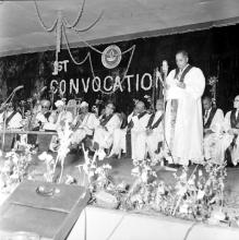Prof. D. Venkateswarulu supplicating for the passing of Grace
