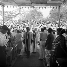 Mr. R. Natarajan leads the academic procession into the convocation hall 