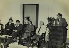 Prof. S. Sampath addresses the gathering at the valedictory  function of the Short Term Course in High Vacuum Technology 