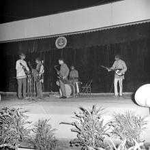 Students performing a musical number as part of the Entertainment Competition at the annual Literary and Cultural Week