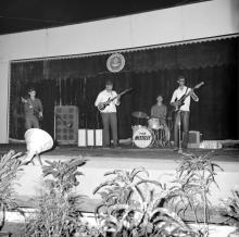 Students performing a musical number as part of the Entertainment Competition at the annual Literary and Cultural Week