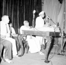 Dr. A. L. Mudaliar addresses the audience at the Third Institute Day