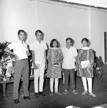 The winners of a competition at the annual Literary and Cultural Week