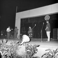 Students performing a skit as part of the Entertainment Competition at the annual Literary and Cultural Week