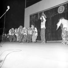 Students performing Bhangara as part of the Entertainment Competition at the annual Literary and Cultural Week
