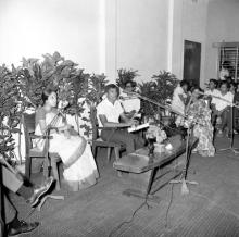 Students participating in an event that is probably Group Discussion at the annual Literary and Cultural Week