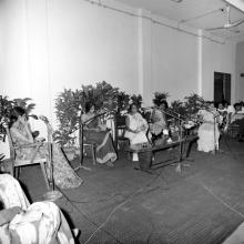 Students participating in an event that is probably Group Discussion at the annual Literary and Cultural Week