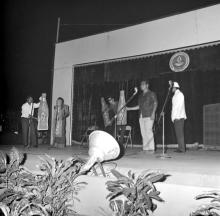 Students enacting a skit as part of the Entertainment Competition at the annual Literary and Cultural Week