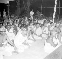Assembled crowds at IIT Madras, 1965