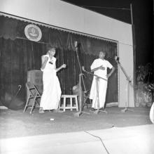 Students enacting a skit as part of the Entertainment Competition at the annual Literary and Cultural Week