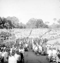 Audience at the Open Air Theatre, 1962