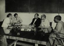 Dr. K. Gerke in discussion with Prof. D. Venkateswarlu and other faculty/staff members at IIT Madras
