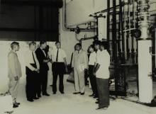 Prof. D. Venkateswarlu in discussion with Dr. K. Gerke and other faculty/staff members at the Chemical Engineering Laboratory