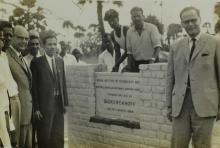 Dr. G. Kerckhoff  and Prof. A. Ramachandran at the MEMH Lab (Machine Elements and Mechanical Handling Laboratory) foundation stone laying ceremony