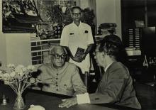 Mr. M.C. Chagla and Prof. B. Sengupto in conversation