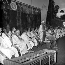 Dr. A. L. Mudaliar addresses the audience, 1968