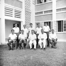 Administrators and students at an Alumni Association Meet