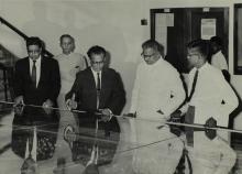 Prof. B. Sengupto and Mr. V. R. Nedunchezhian discuss a model