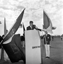 Oath taking at the Eighth Inter-IIT Sports Meet, 1970