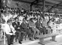 A section of the audience at the Eighth Inter-IIT Sports Meet in IIT Madras, 1970