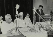Mr. R. Natarajan addresses the audience at the Third Institute Day