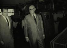His Excellency Baron Dietrich von Mirbach along with Prof. W. Lutz at IIT Madras, 1967