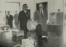 His Excellency Baron Dietrich von Mirbach with Prof. M. V. C. Sastri, 1967