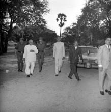 The chief guest of the seventh convocation, Dr. V. V. Giri  arrives at the Institute
