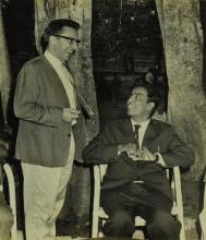 Mr. R. Natarajan converses with Prof. K. W. Haug at the farewell ceremony organised for Mr. R. Natarajan