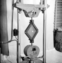 FRP specimens under test at the FRP Centre