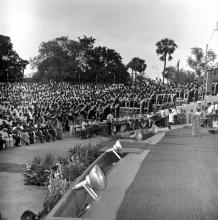 The graduating students take the Institute pledge, 1971